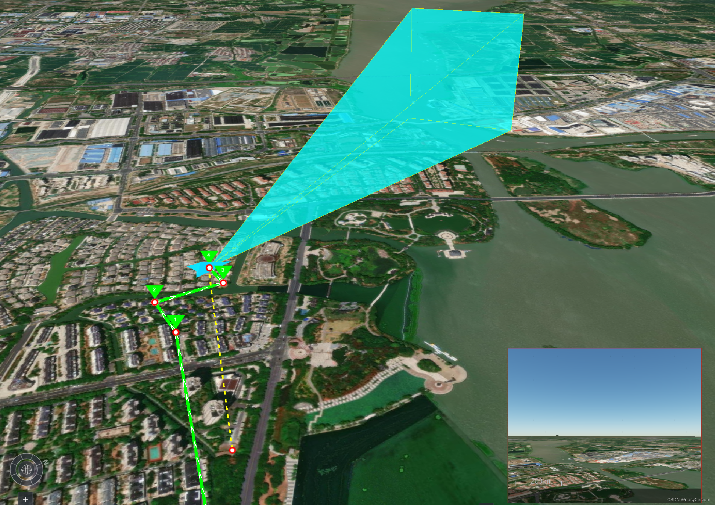Cesium 无人机航线规划