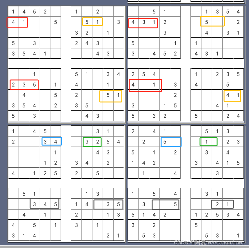 【教学类-43-10】 20231230 五宫格数独8.0（n=5） （ChatGPT AI对话大师生成 数字基础模板不同，填空不同，填空内容不同 ）