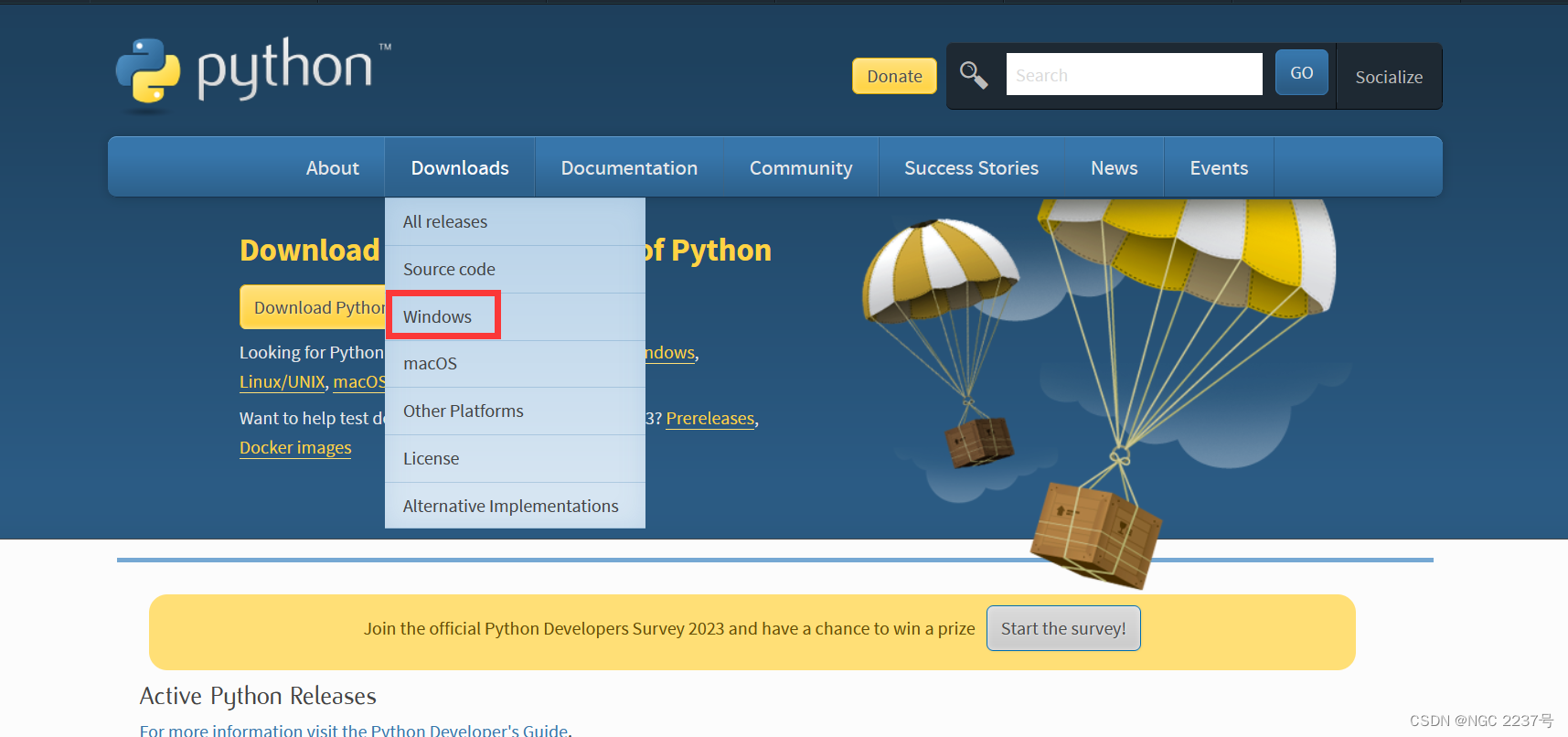 Python的安装_stable releases-CSDN博客
