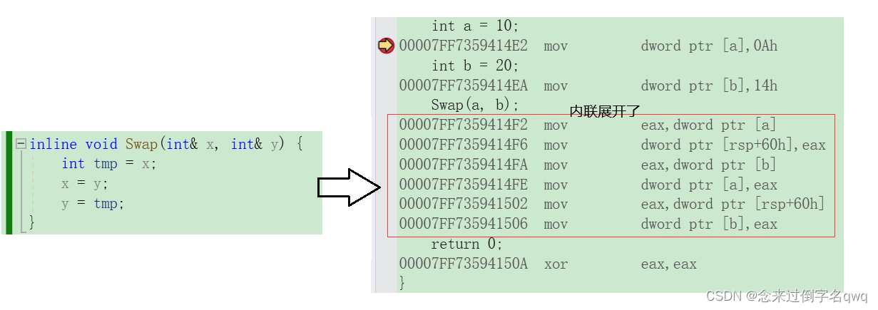 【C++】inline内联函数 VS #define宏