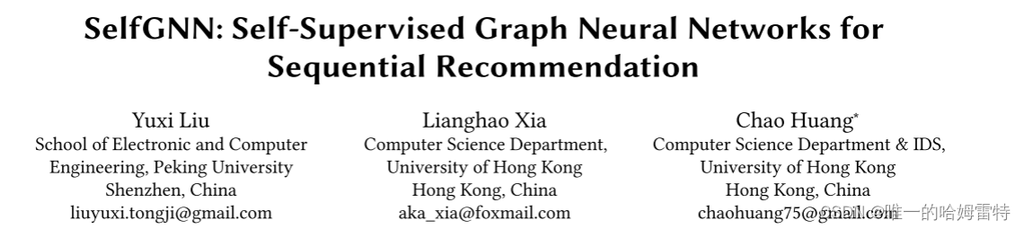 SelfGNN: Self-Supervised Graph Neural Networks for Sequential Recommendation