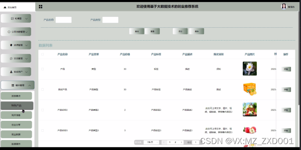 SSM 基于大数据技术的创业推荐系统-计算机毕业设计源码02979