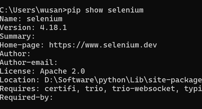 3.python安装Selenium框架