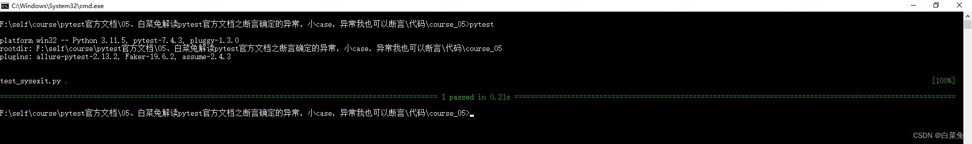 05、pytest断言确定的异常