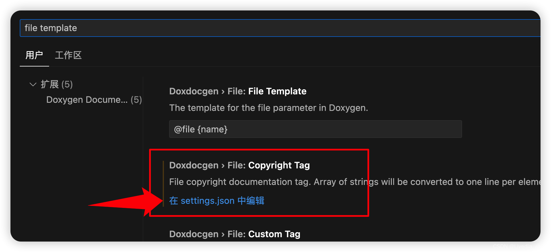 vscode <span style='color:red;'>使用</span><span style='color:red;'>文件</span>模板<span style='color:red;'>功能</span>来<span style='color:red;'>添加</span>版权<span style='color:red;'>信息</span>