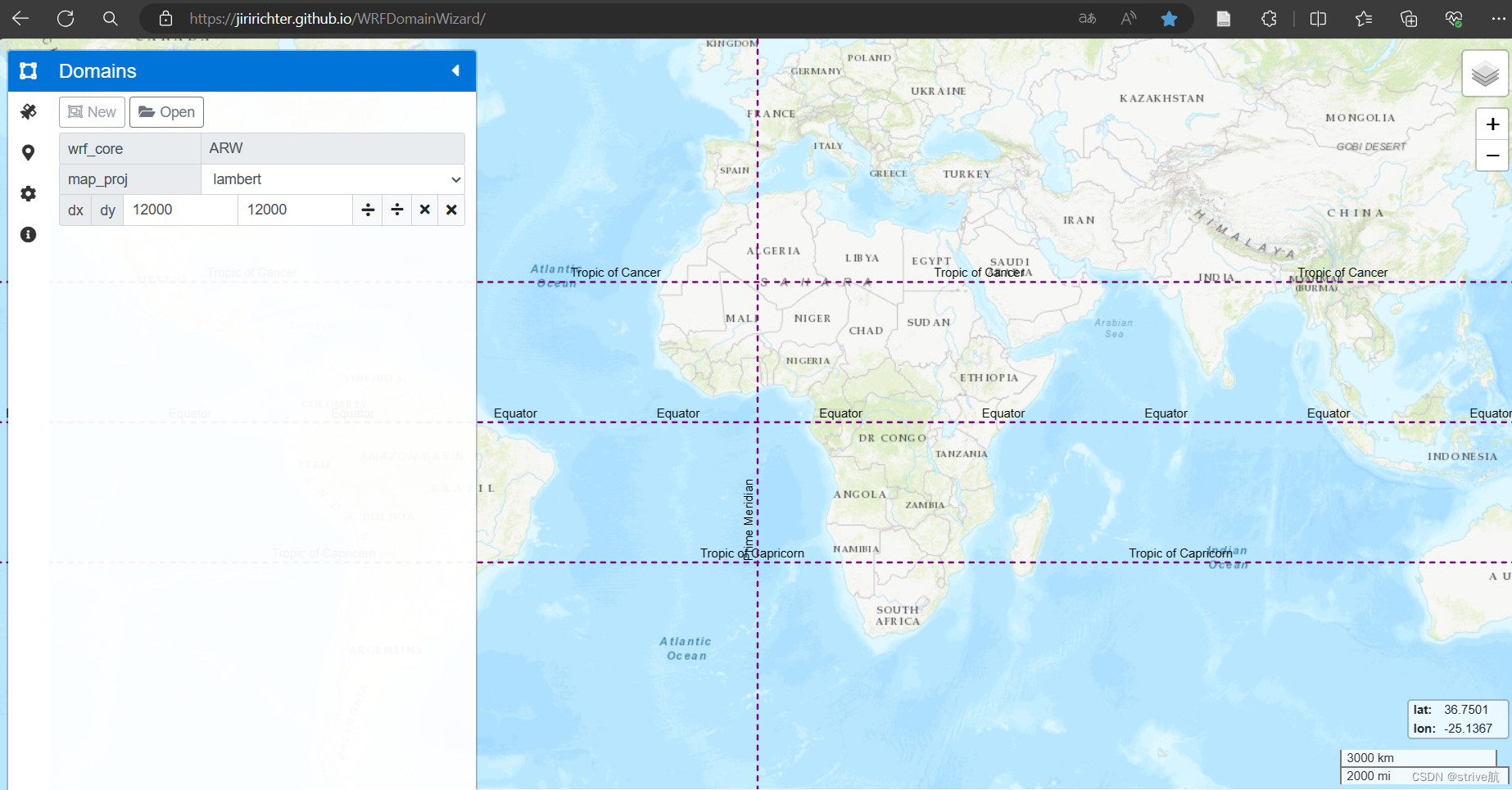 WRF Domain Wizard的模样