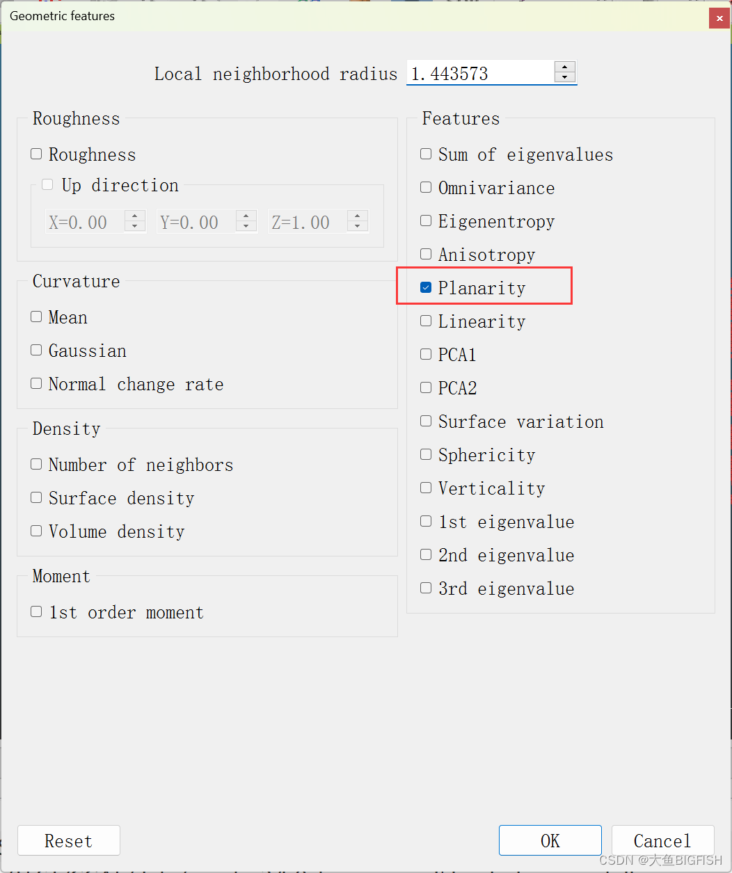 CCCorelib 点云平面特征（CloudCompare内置算法库）