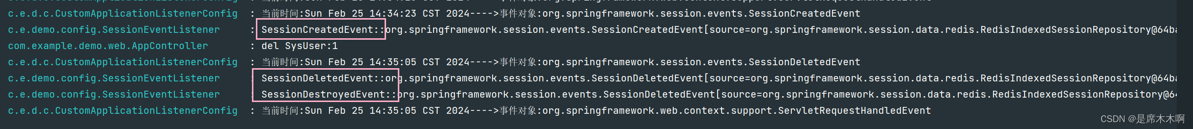 Spring Session：Redis序列化配置|Session事件监听