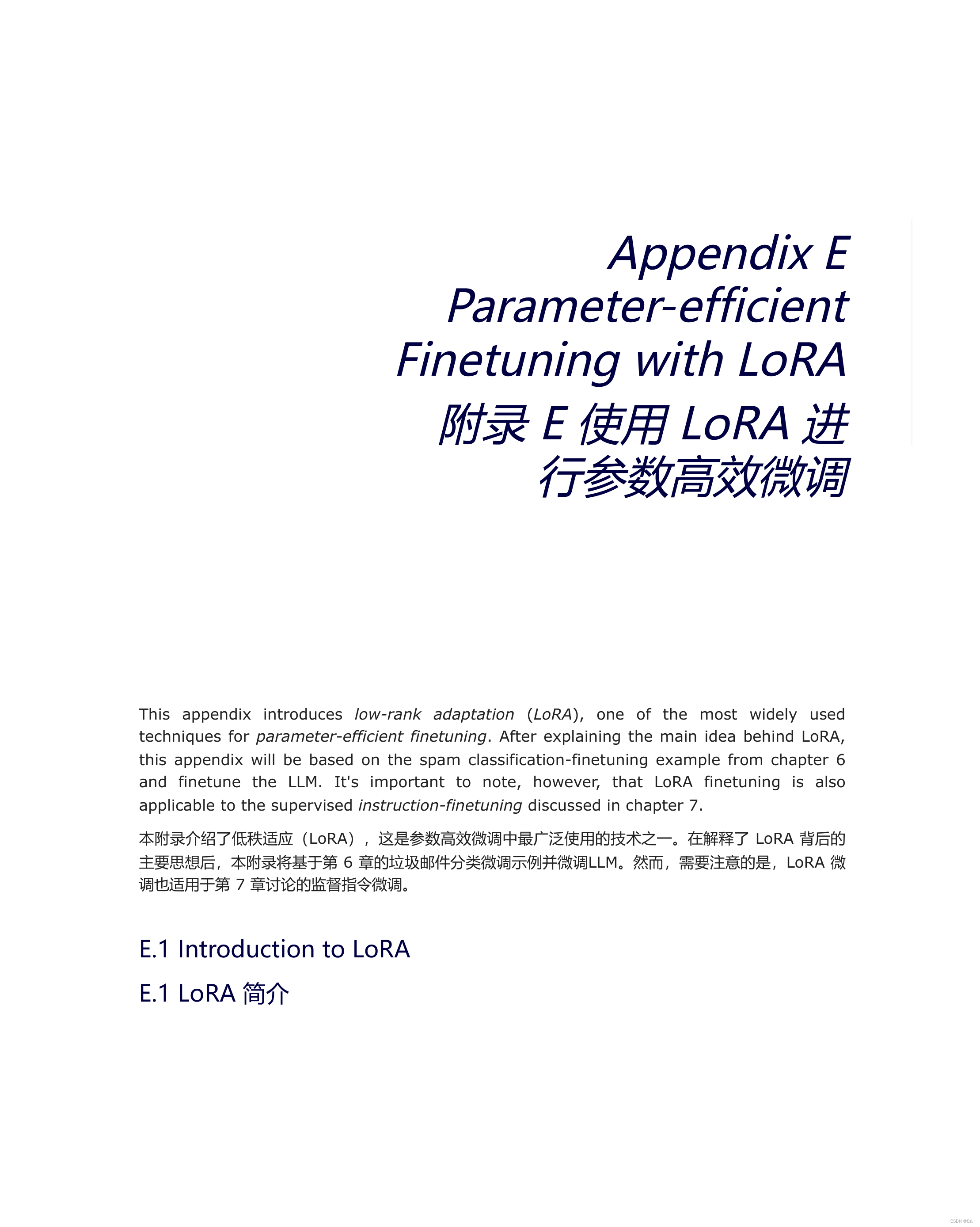 Build a Large Language Model (From Scratch)<span style='color:red;'>附录</span>E(gpt-<span style='color:red;'>4</span><span style='color:red;'>o</span><span style='color:red;'>翻译</span><span style='color:red;'>版</span>)