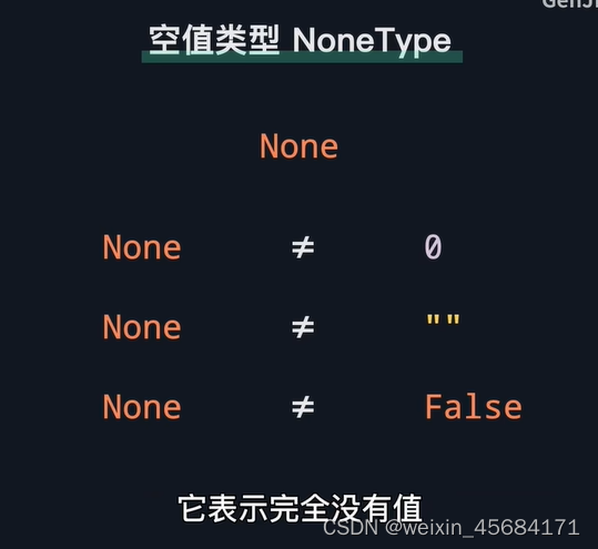 空值类型NoneType