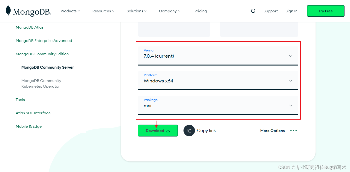 在Windows系统和Linux系统中MongoDB的安装方法