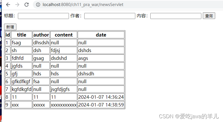 JavaWeb——新闻管理系统(Jsp+Servlet)之jsp新闻新增