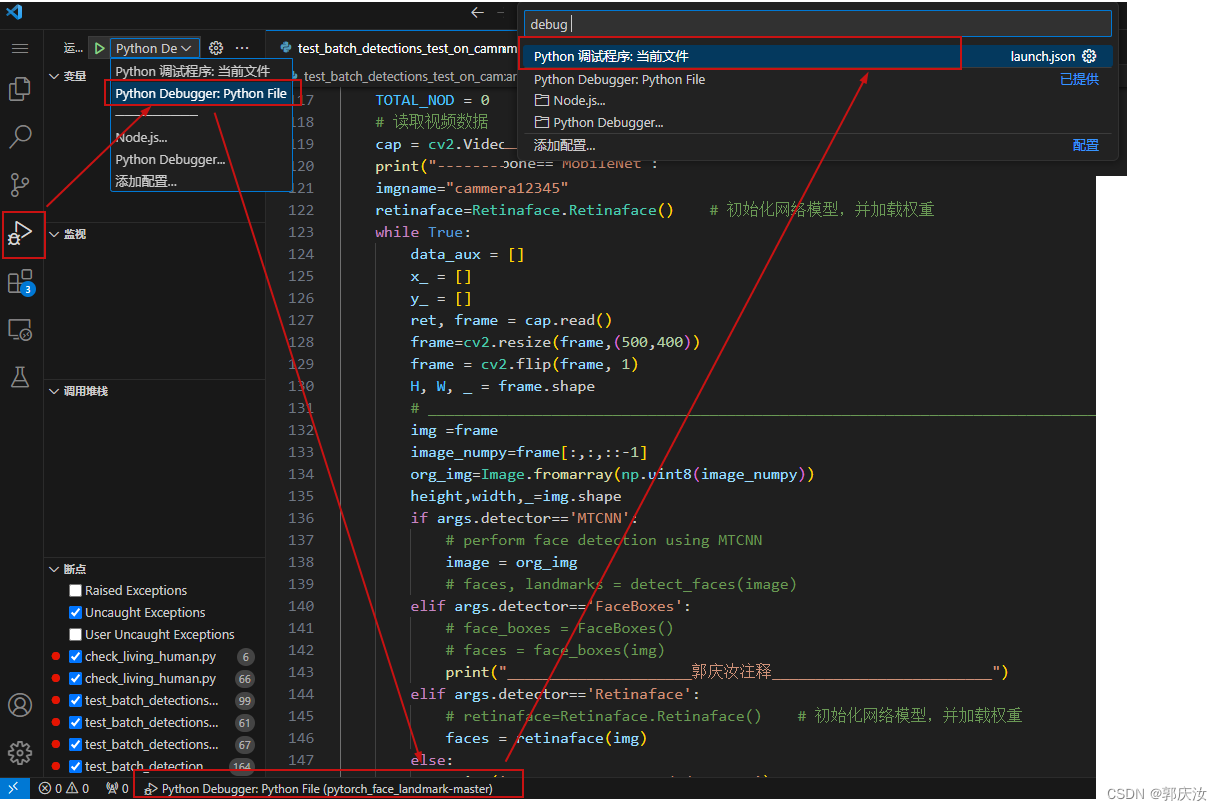 使用vscode传入参数的方式进行debug