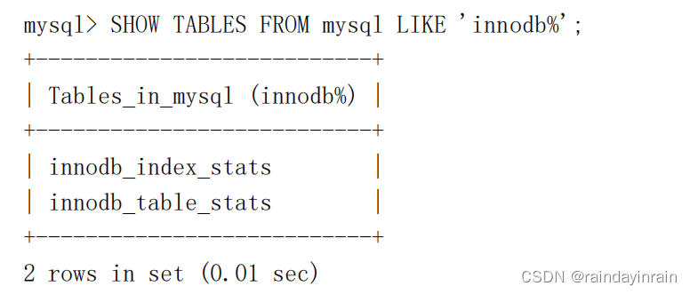 mysql原理---InnoDB统计数据是如何收集的