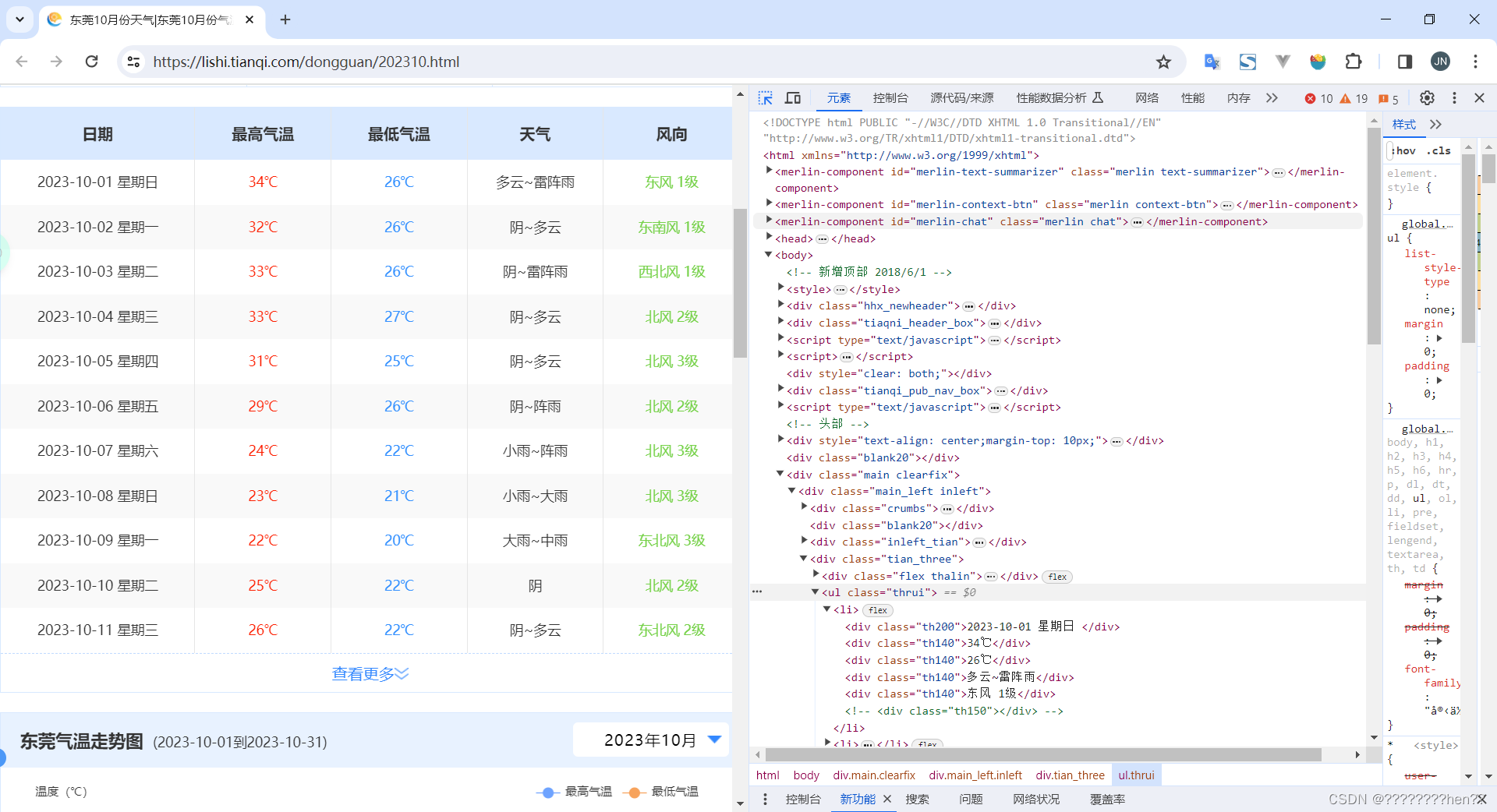 基于python的网络爬虫爬取天气数据及可视化分析（Matplotlib、sk-learn等，包括ppt，视频）