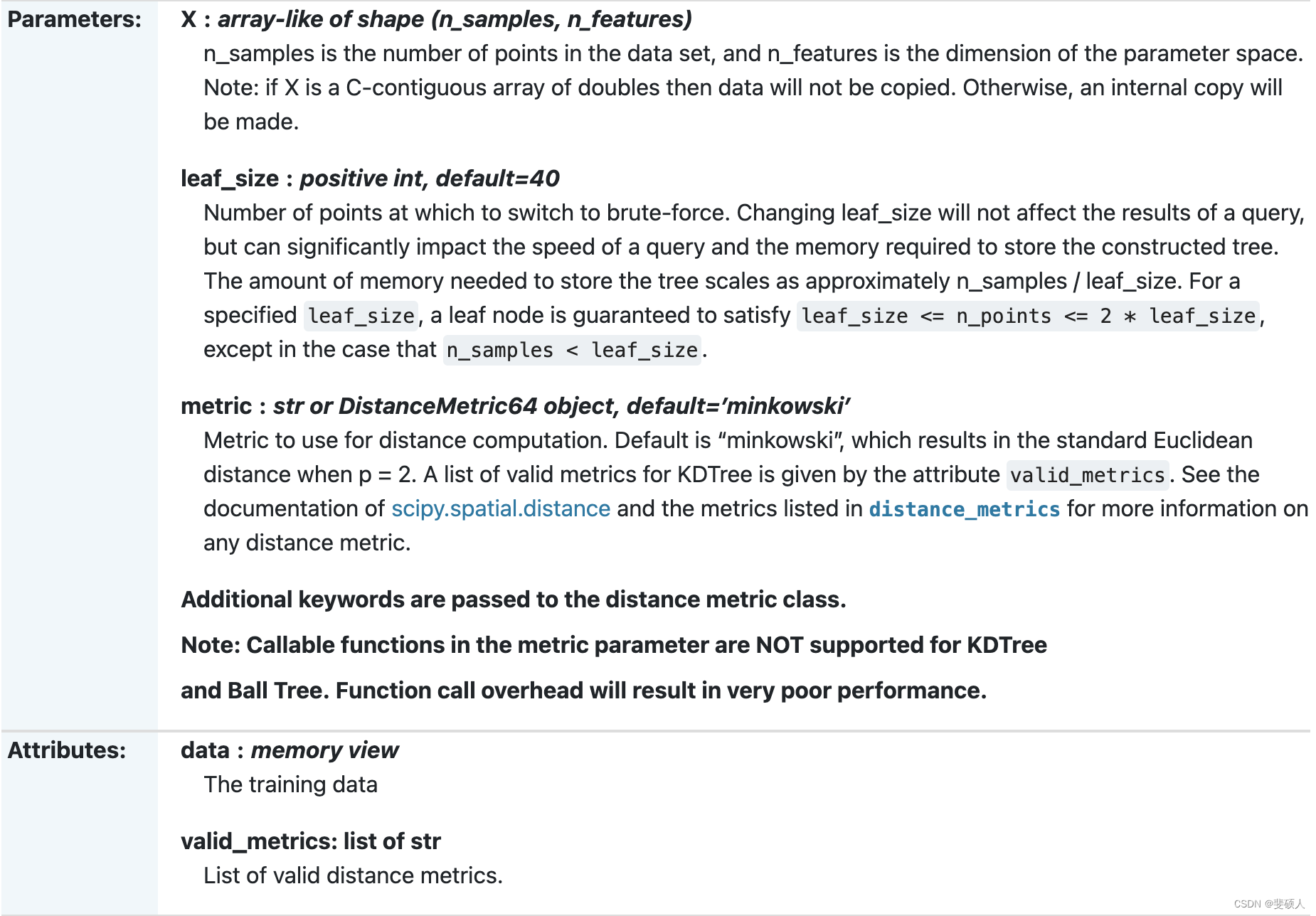 scipy.spatial.KDTree