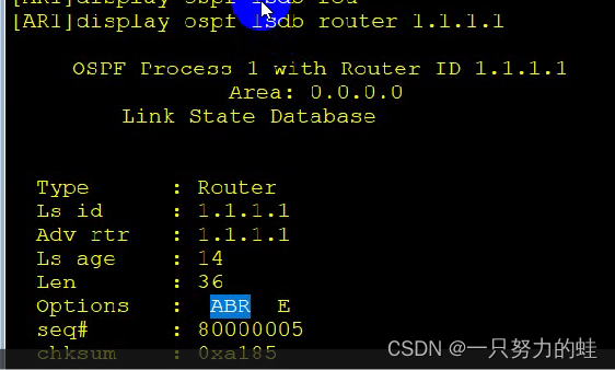 四、OSPF域间路由