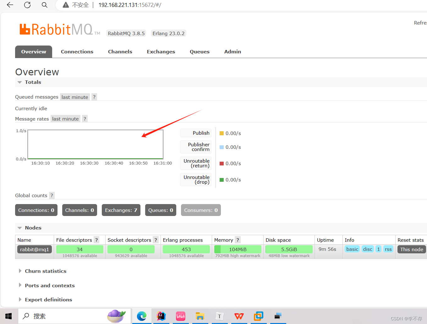 RobbitMQ基本消息队列的消息发送过程