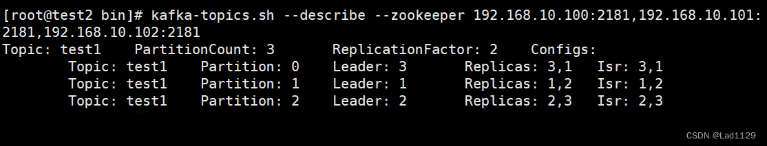 zookeeper集群+kafka集群: