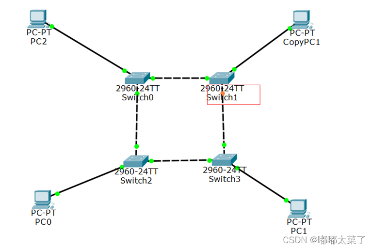 【Cisco Packet Tracer】交换机 学习/更新/泛洪/VLAN实验