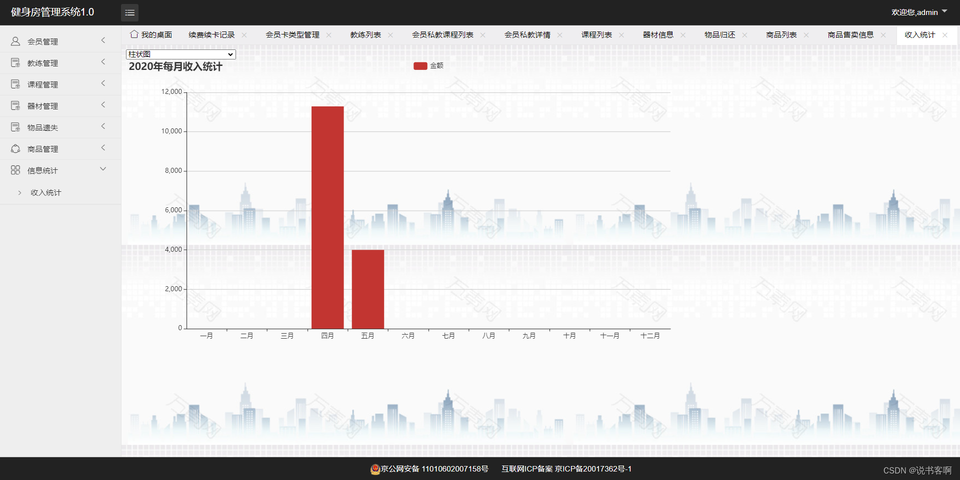 计算机毕业设计 | SpringBoot健身房管理系统(附源码)