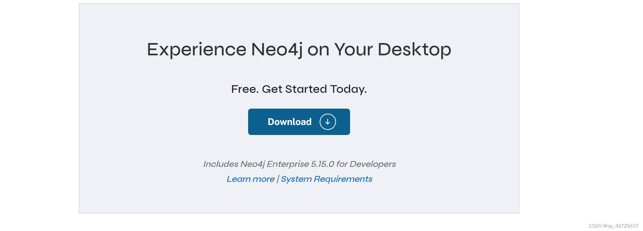 【neo4j】desktop下载