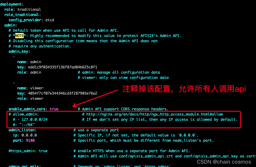 apisix admin api 403 Forbidden（接口请求403）