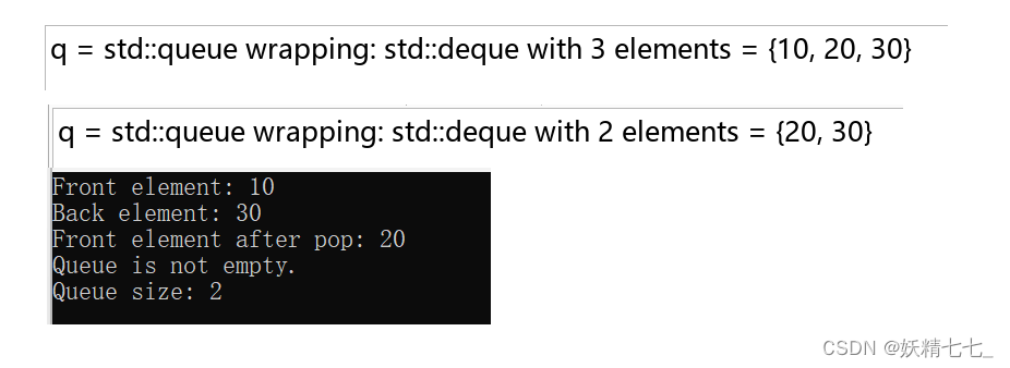 【十七】【C++】stack<span style='color:red;'>的</span>简单实现、queue<span style='color:red;'>的</span><span style='color:red;'>常见</span><span style='color:red;'>用法</span><span style='color:red;'>以及</span><span style='color:red;'>用</span>queue实现stack