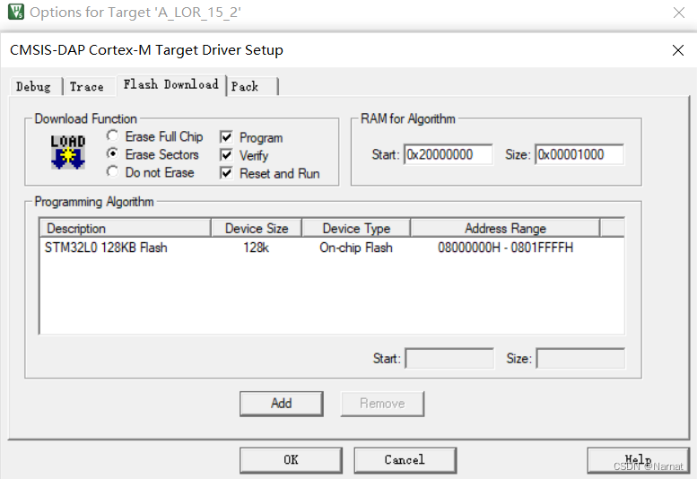 KIl5：Stm32L071下载出现flash download faild “cortex-m0+“的解决方法