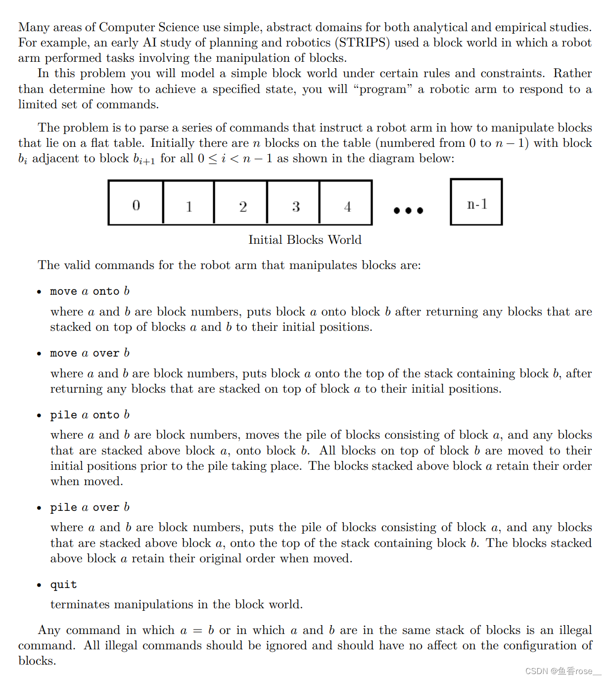 The Blocks Problem