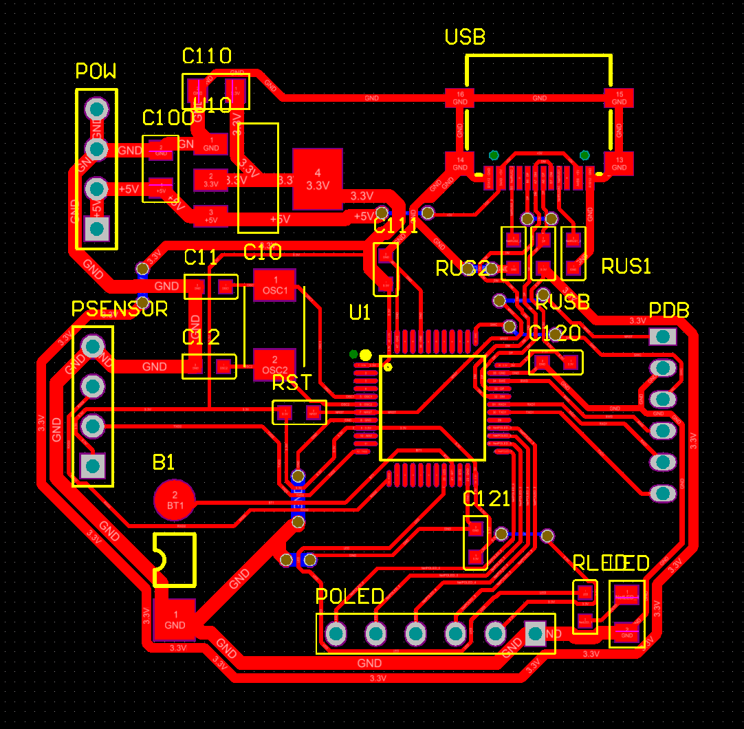 ▲ 图1.2.2 测试电路PCB