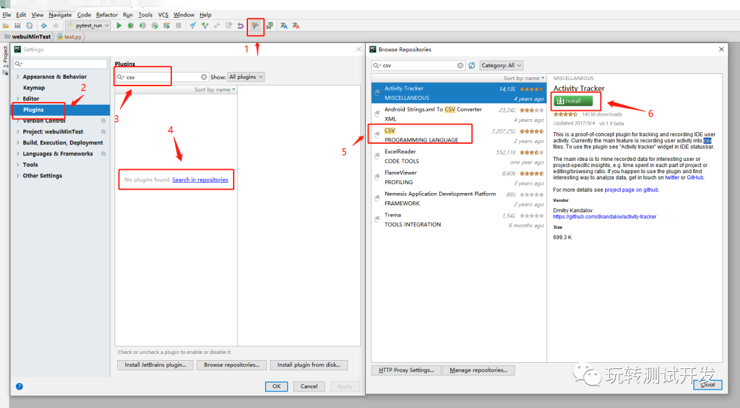 Pycharm：常用插件安装和使用