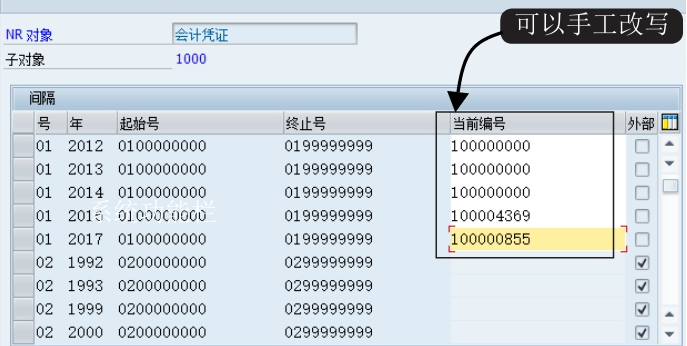 《由浅入深学习SAP财务》：第2章 总账模块 - 2.6 定期处理 - 2.6.5 年末操作：维护新财政年度会计凭证编号范围