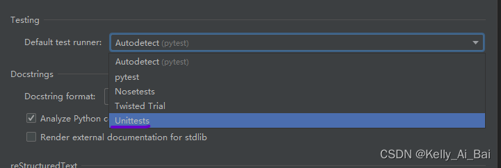 解决 pycharm 出现‘python tests in *****.py’ 的问题