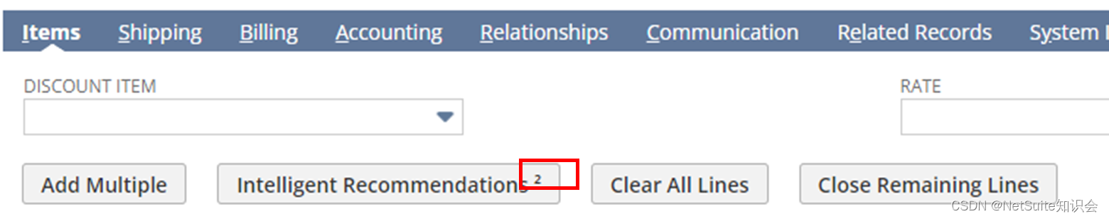 <span style='color:red;'>NetSuite</span> 智能商品推荐（Intelligent Recommendations）