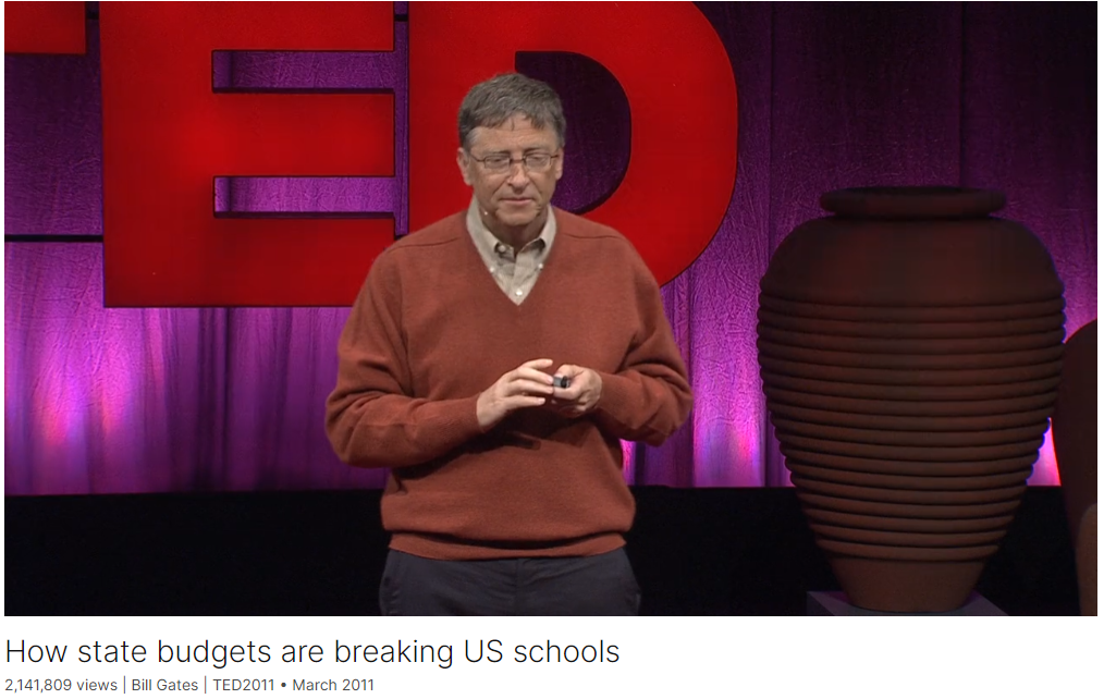 跟TED演讲学英文：How state budgets are breaking US schools by Bill Gates