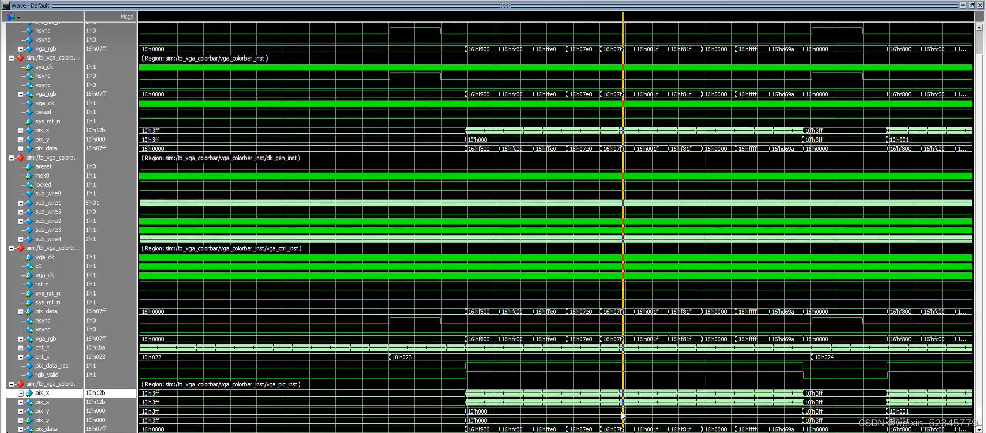 基于System-Verilog的VGA<span style='color:red;'>彩</span><span style='color:red;'>条</span>设计与仿真