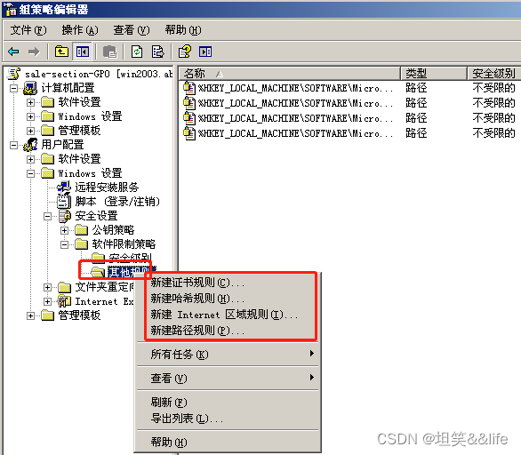 Windows系列：windows server 2003 - 组策略部署软件