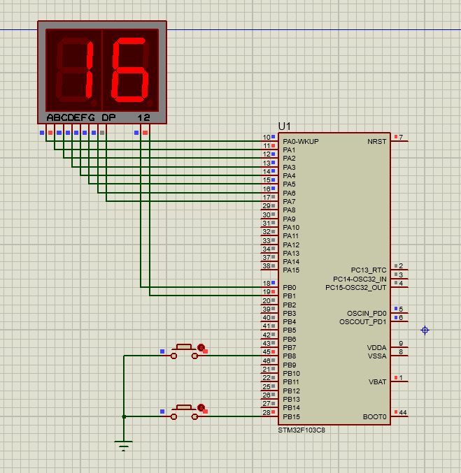 stm32利用CubeMX按键控制数码管加减数