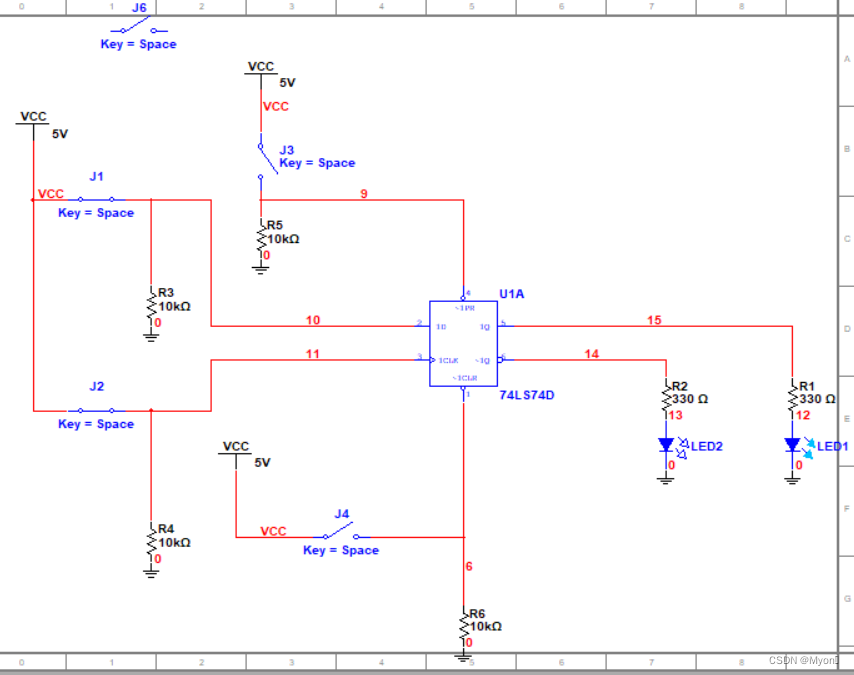 西南科技大学数字电子技术实验四（基本触发器<span style='color:red;'>逻辑</span>功能测试及<span style='color:red;'>FPGA</span>的实现）<span style='color:red;'>FPGA</span>部分