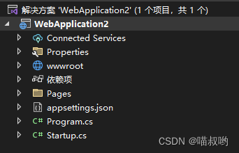 【ASP.NET Core <span style='color:red;'>基础</span><span style='color:red;'>知识</span>】--<span style='color:red;'>项目</span>结构