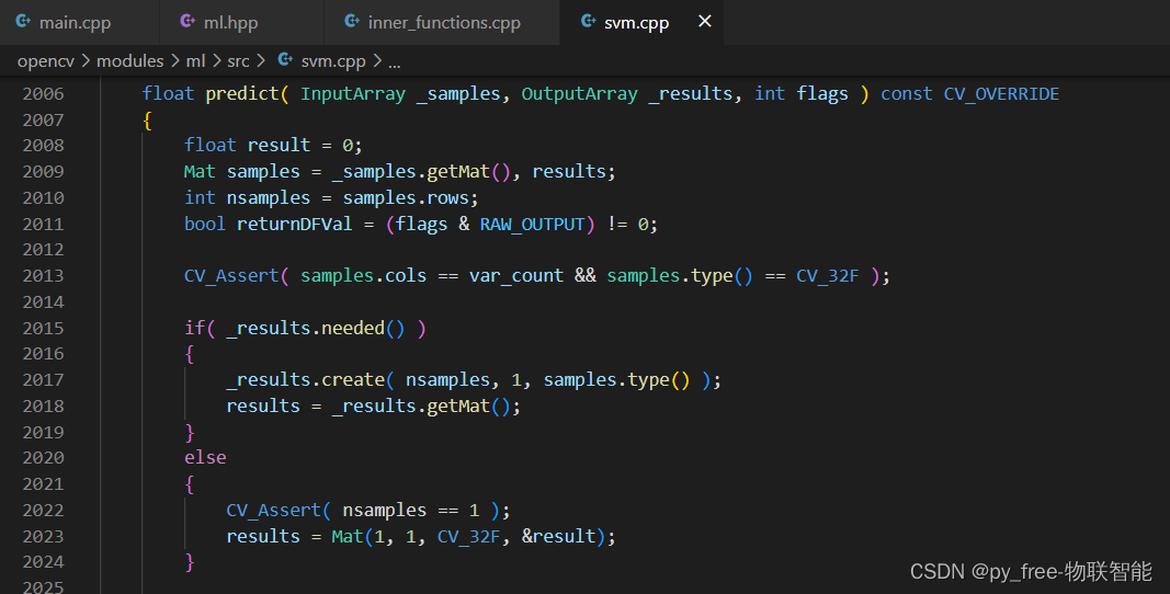 C/C++开发，opencv-ml库学习，ml模块代码实现研究