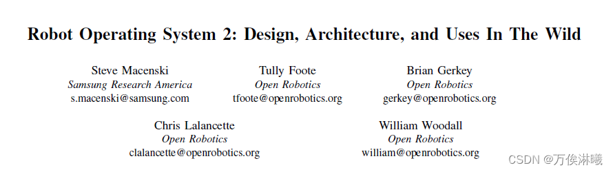 Robot Operating System 2: Design, Architecture, and Uses In The Wild