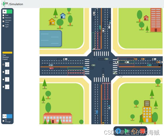 qt-交通路口仿真