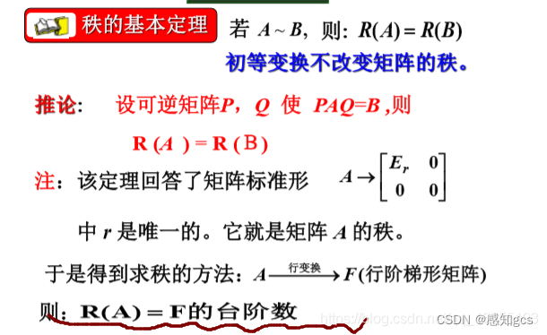 八、线性代数二 ，矩阵的秩