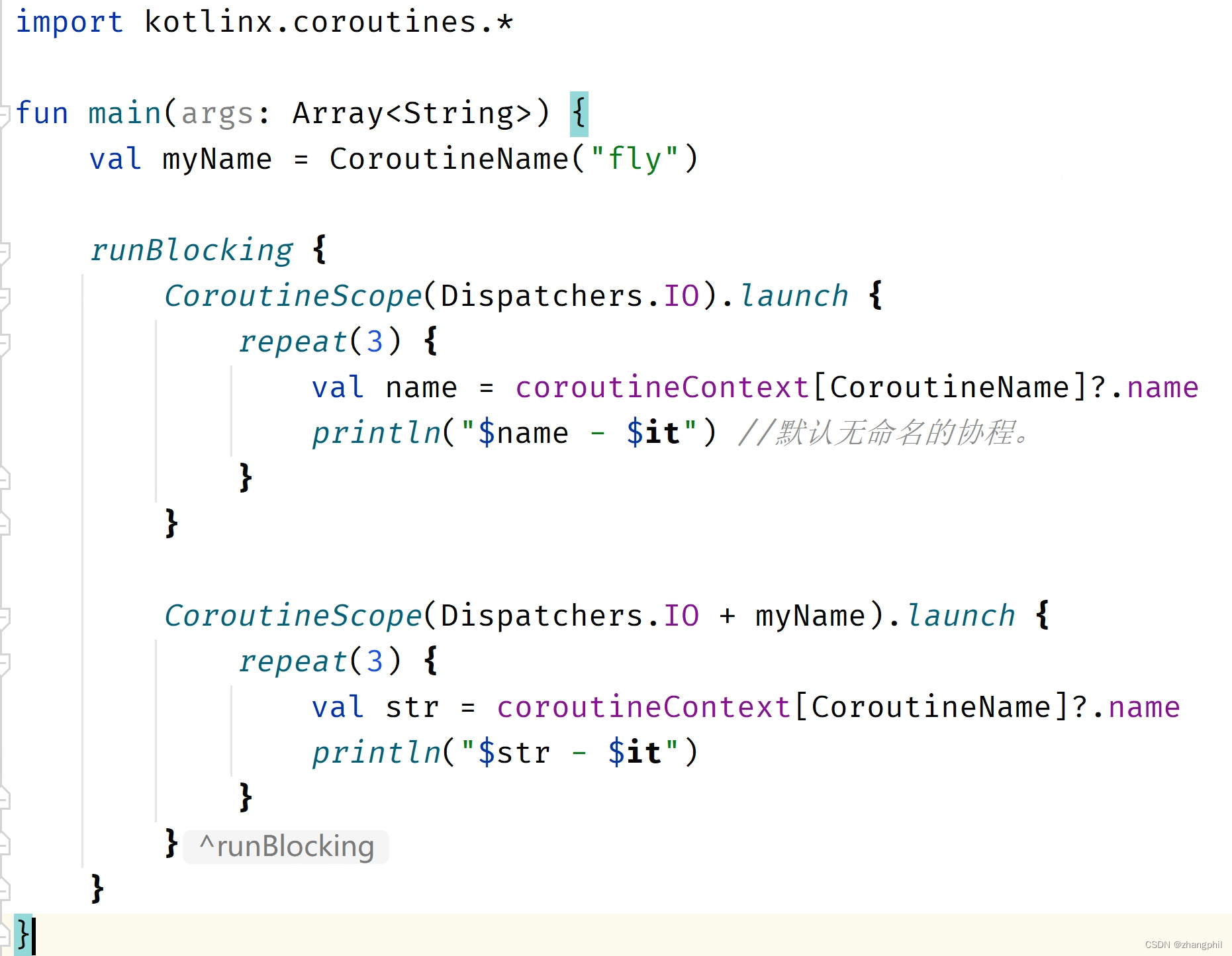 Kotlin协程<span style='color:red;'>CoroutineScope</span>命名空间CoroutineName，Kotlin