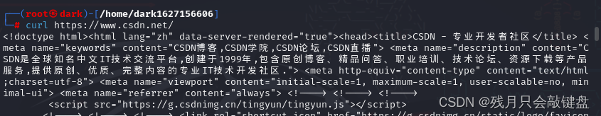 【linux】终端发送网络请求与文件下载