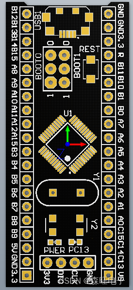 基于STM32F103C8T6最小系统板（对标某淘）