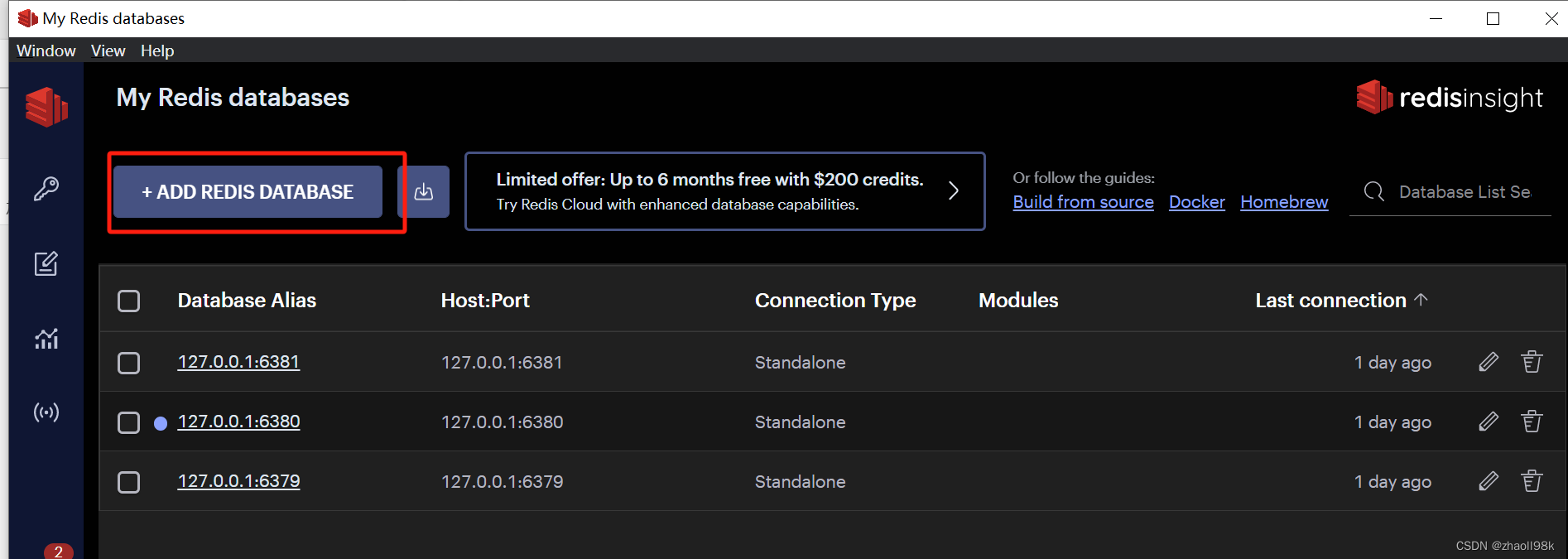 Windows下搭建Redis Sentinel