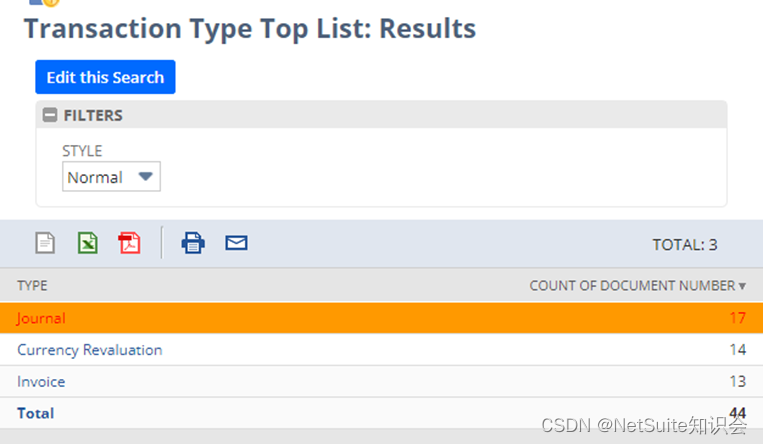 NetSuite Saved Search 之 Filter By Summary